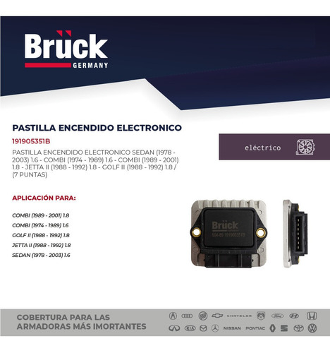 Modulo Ignicion Arranque Golf 1991 1.8 8v 191905351b