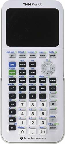 Calculadora Gráfica Texas Instruments Ti-84 Plus Ce, Blanca