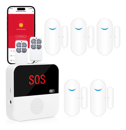 Daytech Sistema De Alarma Wifi Para Puerta, Sistema De Segur