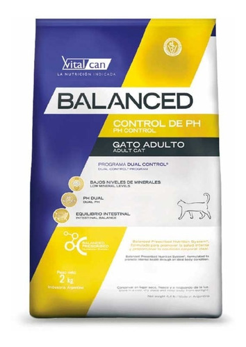 Alimento Vital Cat Balanced Ph Control 7.5kg