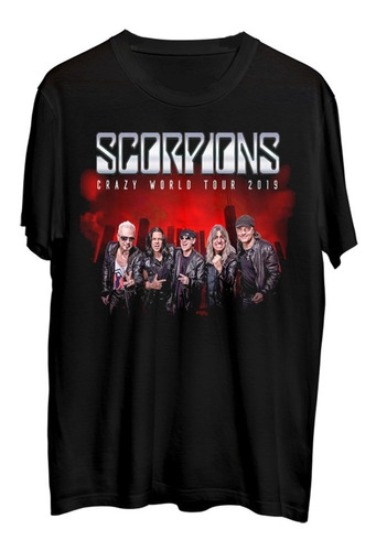 Scorpions . Crazy World Tour . Hard Rock . Polera . Mucky