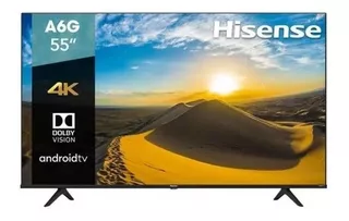 Smart TV portátil Hisense A6 Series 55A6G LED Android TV 4K 55" 120V