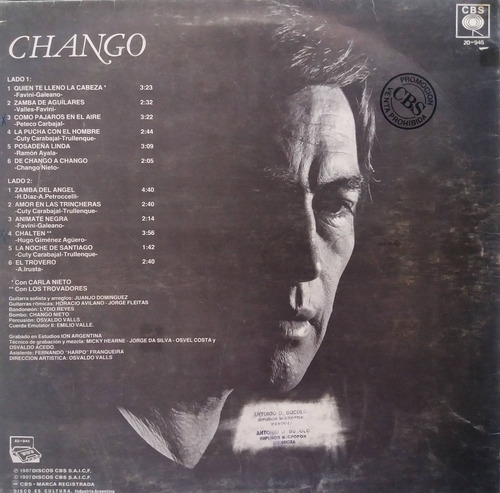 El Chango Nieto - Chango Lp (Usado)