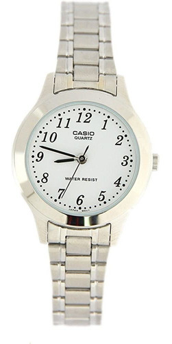 Casio Ltp1128a-7b Moda Mujer Metal Analógico Easy Reader Esf