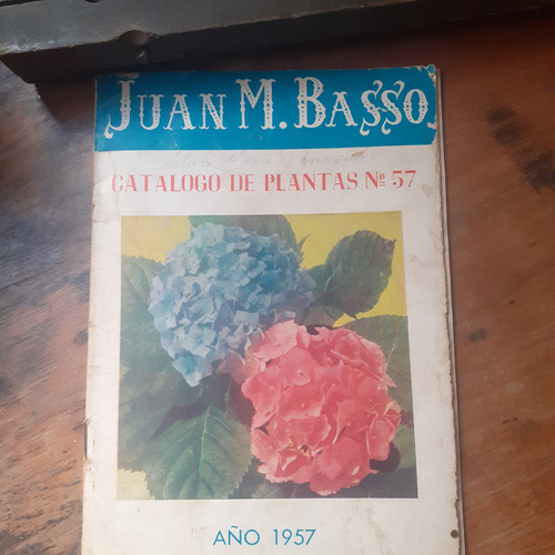 Juan M. Basso Catálogo De Plantas - 1957