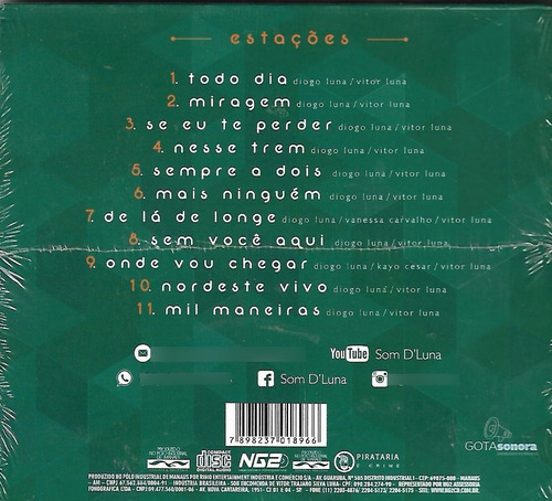 V32 - Cd - Vitor E Diogo Luna - Nesse Trem - Lacrado