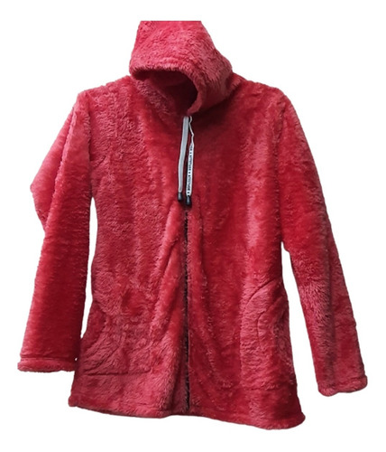 Campera De Peluche Con Lycra,c/capucha Y Bolsillos,t.2 A 5