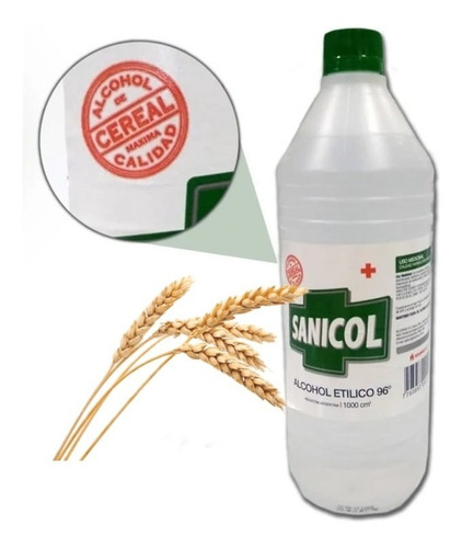 Alcohol De Cereal Sanicol X 500cc