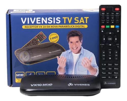 Receptor Vivensis Sathd Vx10 Satelite Preto