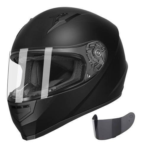 Casco Glx Gx11  Integral Negro Mate. Csc