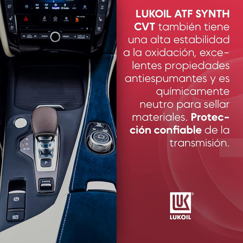 Aceite De Transmisión Sintético Lukoil Atf Synth Cvt 1 Litro