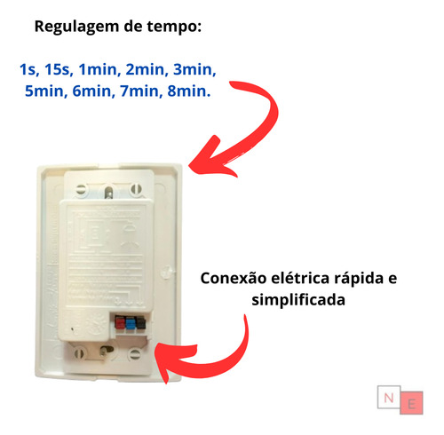 Sensor De Presença 6 Funções Fácil Instalação