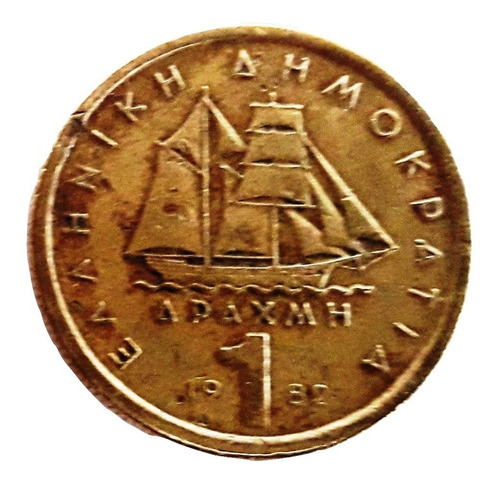 Grecia Moneda  Del Año 1982 De 1 Dracma - Héroes Nacionales