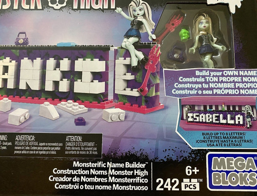 Mega Bloks Monster High - Creador De Nombres Con Frankie (Usado)