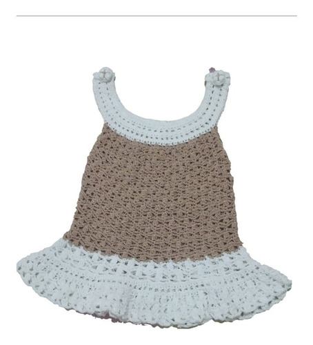 Vestido Tejido Al Crochet Para Nena De 1 Año