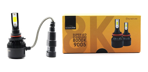 Kit Super Led Techone 8000k 12v Encaixe Hb3 9005 Lúmens