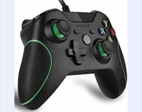 Controle P/ Xbox One Com Fio Joystick Video Game Pc Gamer Cor Preto