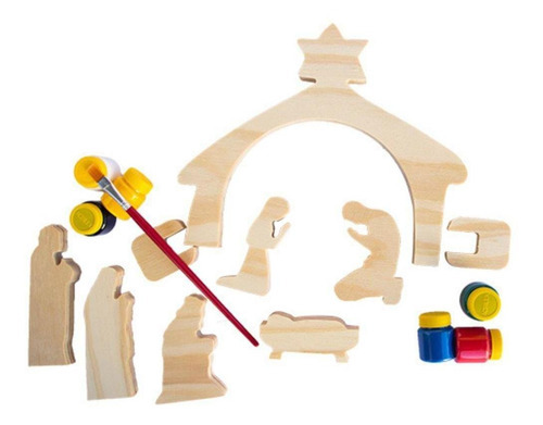 Presépio De Natal Para Colorir E Decorar Fábrika Dos Sonho