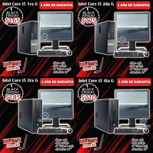 Imagen 6 de 9 de Computador Completo Para Hogar Cyber Oficina Core 2 I3 I5 I7