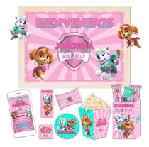 Comprar Kit Imprimible Cumpleaños Candy Bar Skye Everest Paw Patrol