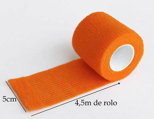 Kit 4un Bandagem Elástica Flexível S/ Látex 5cm Várias Cores