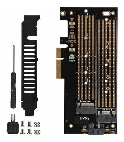 Pcie A M.2 Satanvme Dual Disk Expansion Card Pci-e 3.0 X 4 M