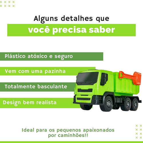 Caminhão Brutale Caçamba Basculante - Roma Brinquedos