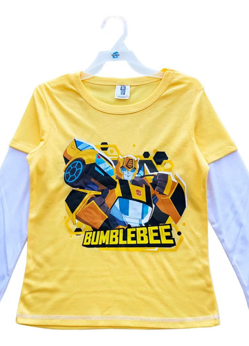 Polera Transformers Bumblebee Niño Talla 12 