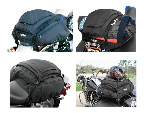Bolso Trasero T-bag + Funda Impermeable Harley Custom