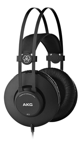 Audífonos AKG Blackshark K52 ABZ matte black con luz  azul
