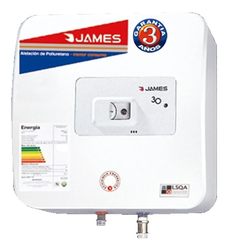 Termotanque Electrico James 30 Litros - Aj Hogar