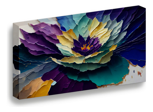 Cuadro Lienzo Canvas Flor Capas Petalos Oleo Sala 60*80cm