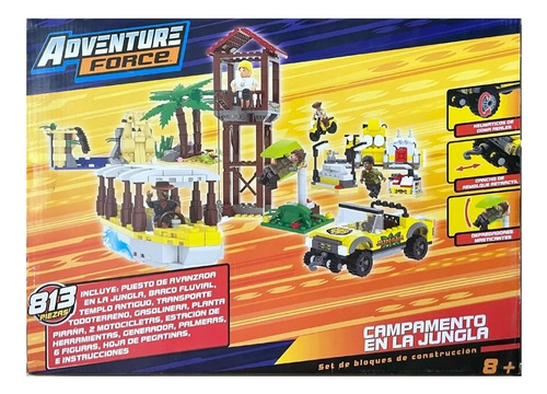 Set De Bloques De Construccion Campamento En La Jungla