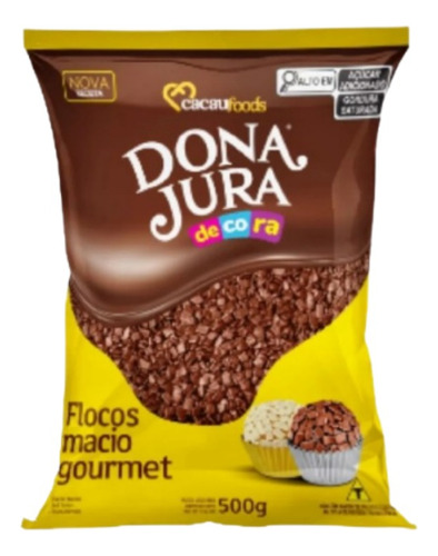 Flocos Macio Chocolate Sem Lactose - Dona Jura