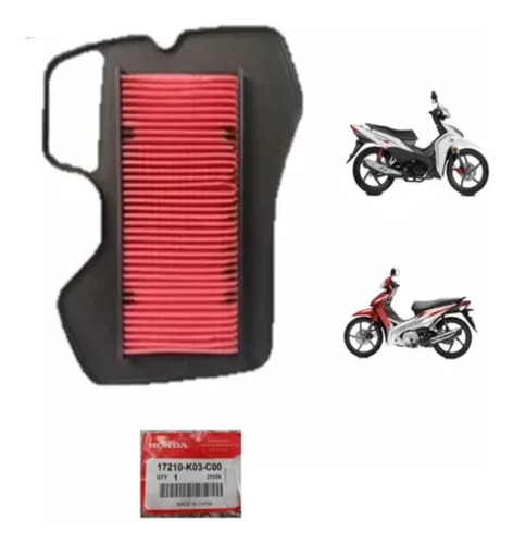 Elemento Filtro De Aire Para Honda Wave Original