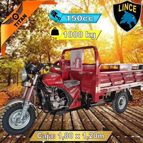 Triciclo Naftero 1000kg Titan Lince 150cc 0km
