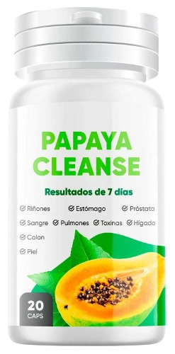 Suplemento Papaya Cleanse Limpia Detox Organismo 20 Capsulas