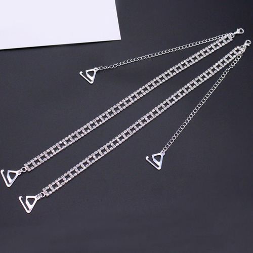1 Par De Correas Para Longitud Del Gancho De 2,2 Cm. Plata