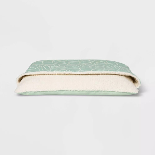 Cama Para Perro Talla Mediana Color Azul Con Forro Interno