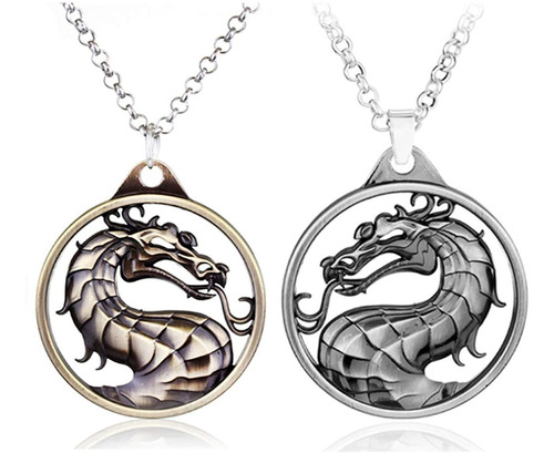 Mortal Kombat Collar Llavero Dragon Amuleto Colgante Joyas | Envío gratis