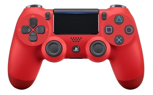 Imagen 1 de 3 de Control joystick inalámbrico Sony PlayStation Dualshock 4 magma red