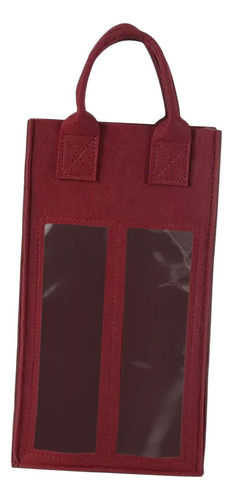 2 Botellas Bolsa De Regalo De Vino Tote Bolsa De Vino Rojo