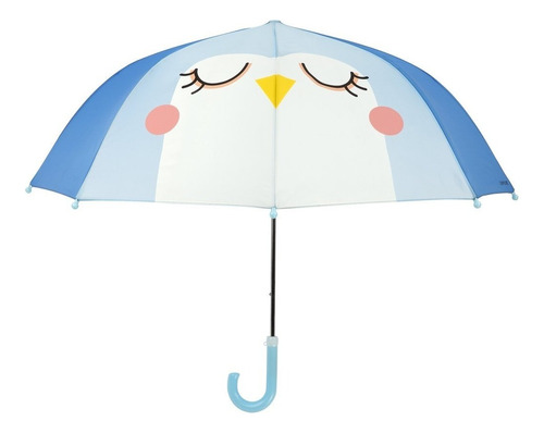 Paraguas Para Niños! Diseño Pinguino! Sunnylife! Color Azul Claro Diseño De La Tela Pingüino