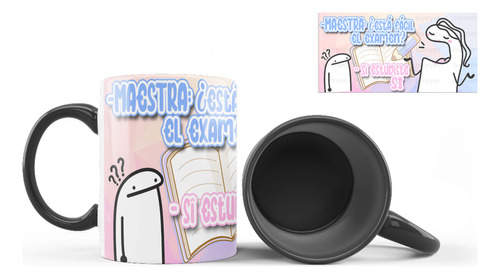 Taza Interior De Color, Flork, Examen Facil, Maestra, Meme