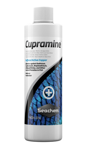 Medicamento Peces Seachem Cupramine 250 Ml