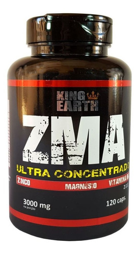  Zma Ultra Concentrado 3000mg 120 Cápsulas - King Earth