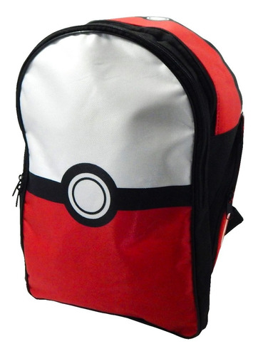 Imagen 1 de 1 de Pokemon Mochila Escolar Backpack Pokebola Pokeball Ash
