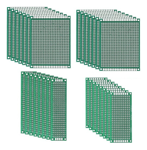 Kit De Prototipos De Placa Pcb De Doble Cara, 30 Piezas, Bri