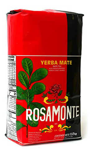 Yerba Mate Rosamonte 500g: Té Verde Suelto De Hojas Argentin