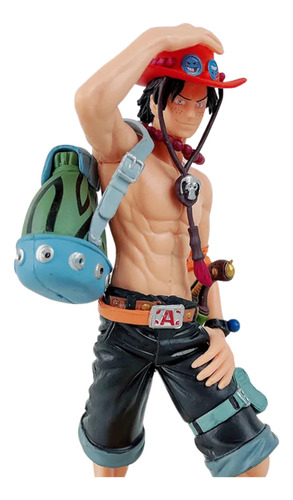 Figura Anime One Piece: Portgas D Ace Con Sombrero Y Mochila